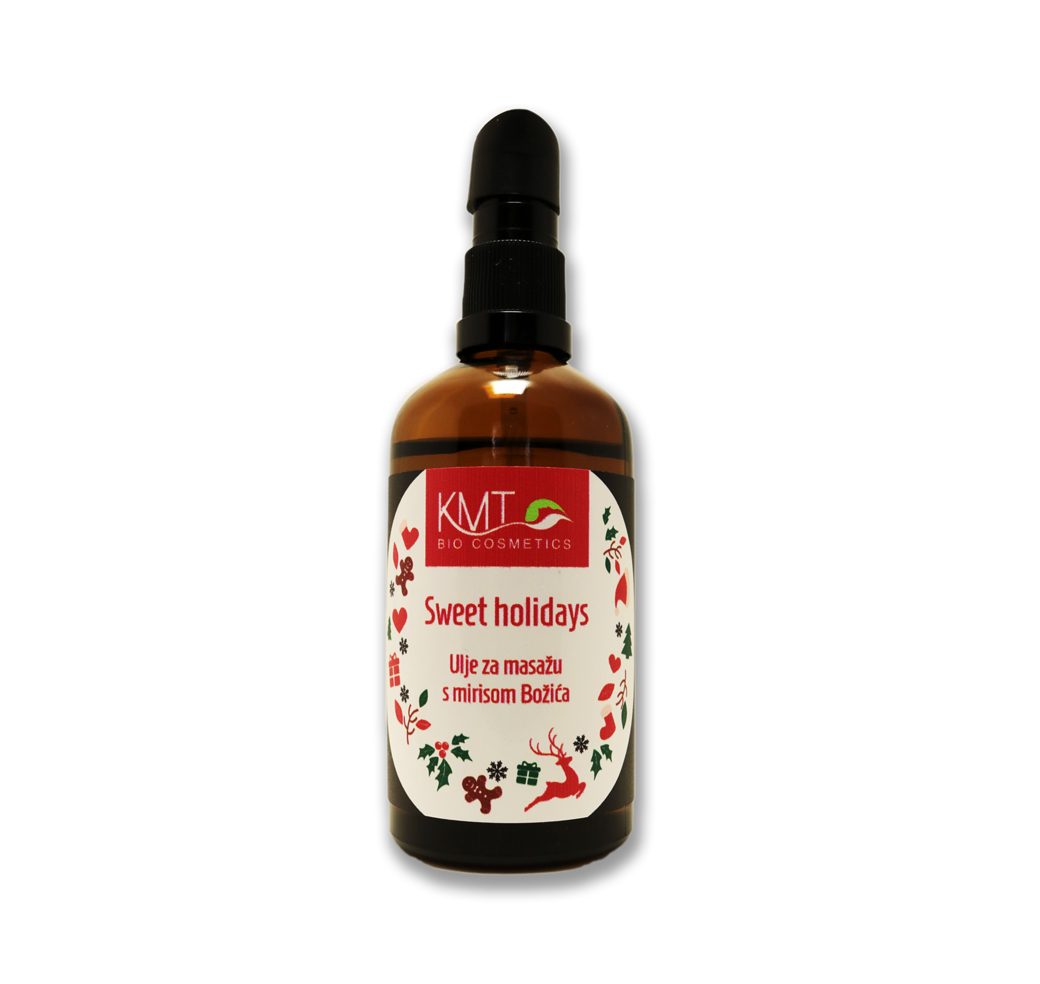 Sweet holidays – Christmas scented massage oil / Ulje za masažu s mirisom Božića